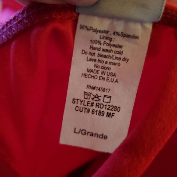 PRIVY Women's Midi Sheath Dress Spaghetti Strap Color Red - Picture 8 of 8